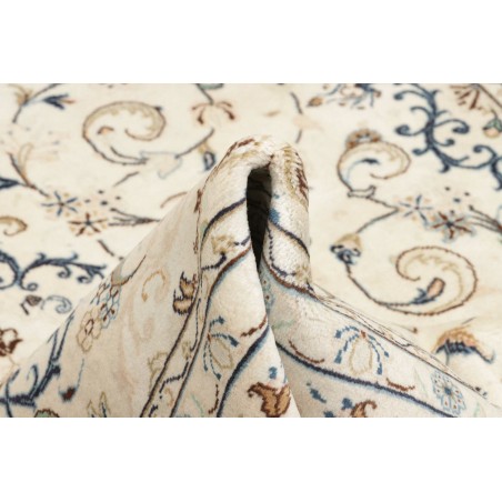 Tappeto Kashan Persia bianco grigio 194x296