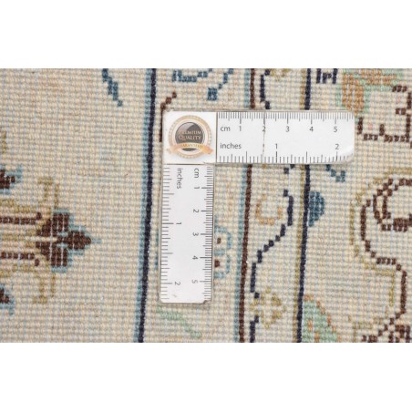 Tappeto Kashan Persia bianco grigio 194x296