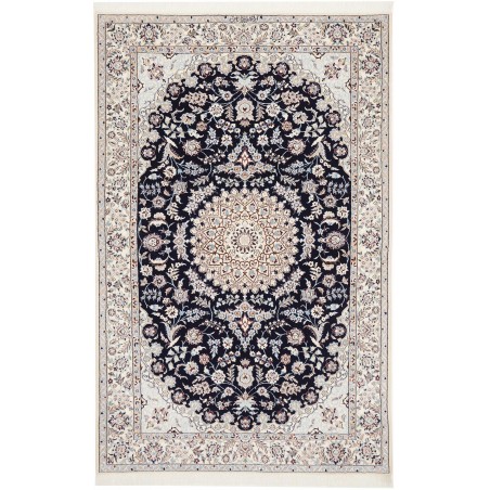 Tappeto Nain 6La Persia bianco blu 132x207