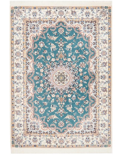 Tappeto Nain 6La Persia bianco grigio 127x181