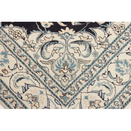 Tappeto Nain Kashmar Persia bianco grigio 206x252