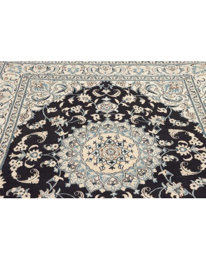 Tappeto Nain Kashmar Persia bianco grigio 206x252
