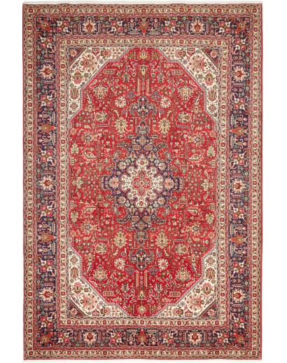 Tappeto Tabriz Persia marrone giallo 200x300