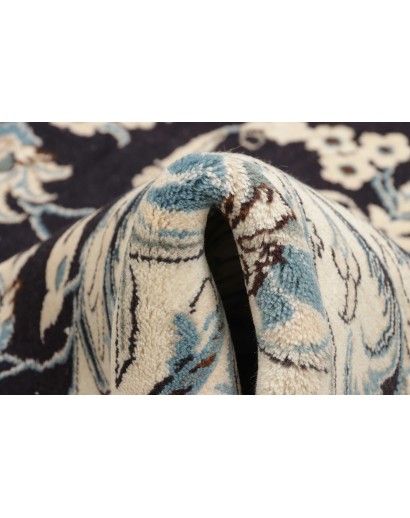 Tappeto Nain Kashmar Persia bianco grigio 206x252