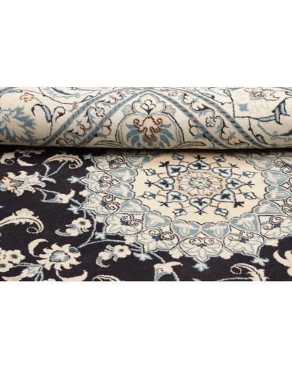 Tappeto Nain Kashmar Persia bianco grigio 206x252