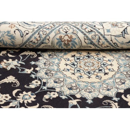Tappeto Nain Kashmar Persia bianco grigio 206x252