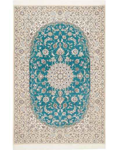 Tappeto Nain 6La Persia bianco verde 131x196