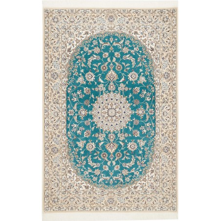 Tappeto Nain 6La Persia bianco verde 131x196