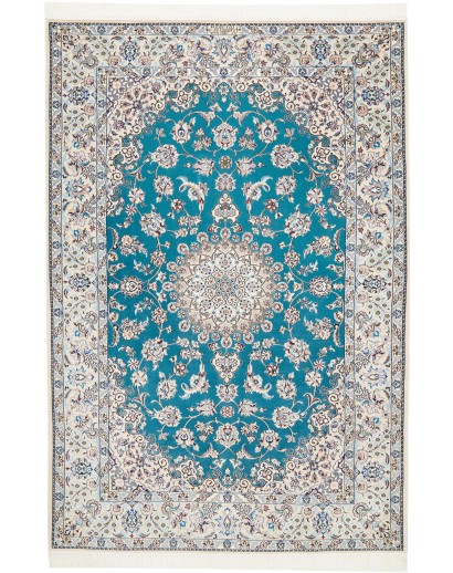 Tappeto Nain 6La Persia bianco verde 131x194