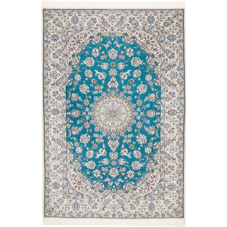 Tappeto Nain 6La Persia bianco verde 131x194