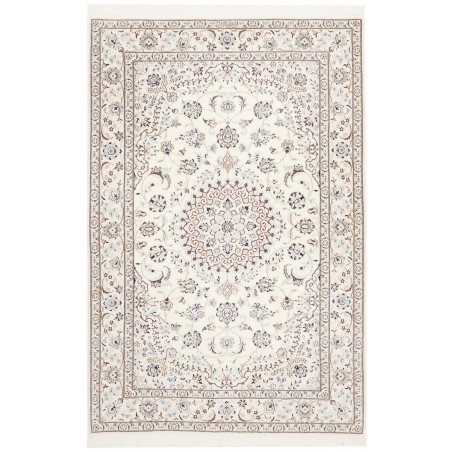 Tappeto Nain 6La Persia bianco azzurro 123x188