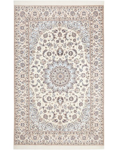 Tappeto Nain 6La Persia bianco grigio 163x253