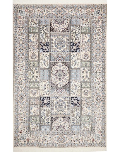 Tappeto Nain 6La Persia bianco grigio 163x257