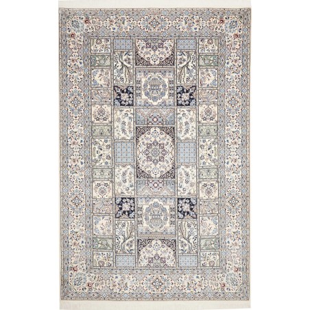 Tappeto Nain 6La Persia bianco grigio 163x257