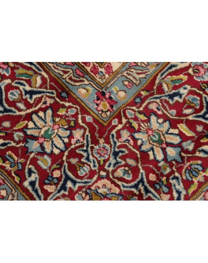 Tappeto Kerman Persia azzurro bianco 298x400