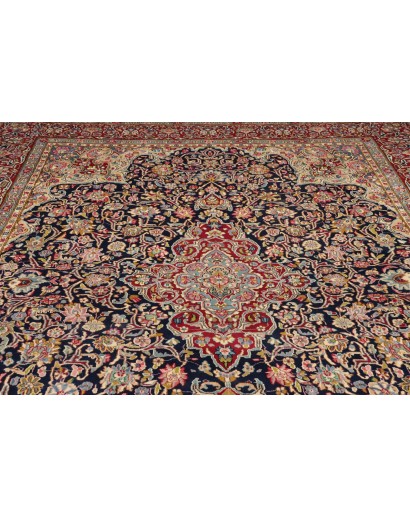 Tappeto Kerman Persia azzurro bianco 298x400