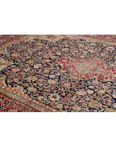 Tappeto Kerman Persia azzurro bianco 298x400