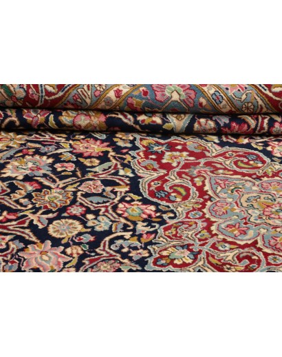 Tappeto Kerman Persia azzurro bianco 298x400