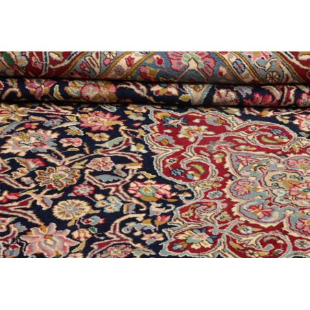 Tappeto Kerman Persia azzurro bianco 298x400
