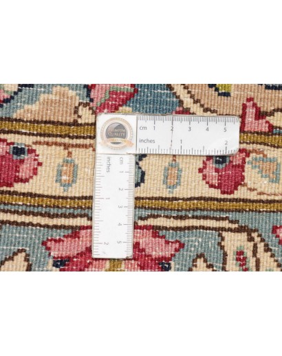 Tappeto Kerman Persia azzurro bianco 298x400