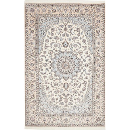 Tappeto Nain 6La Persia bianco grigio 160x246