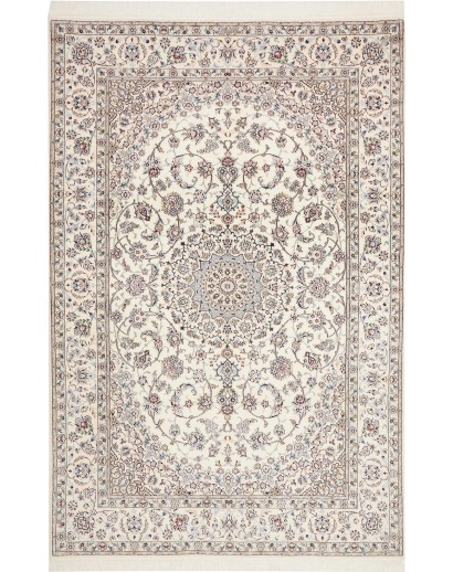 Tappeto Nain 6La Persia bianco grigio 159x244