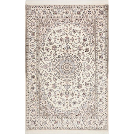 Tappeto Nain 6La Persia bianco grigio 159x244