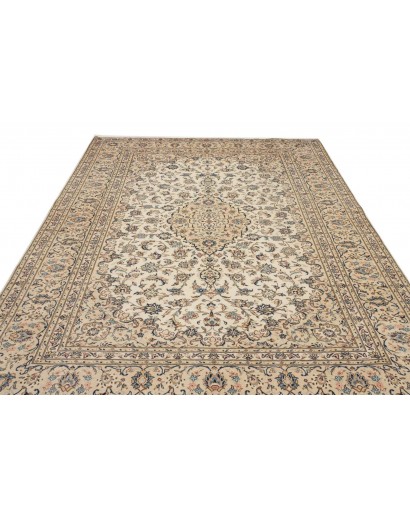 Tappeto Kashan Persia beige bianco 240x340