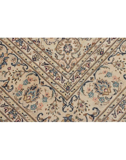 Tappeto Kashan Persia beige bianco 240x340