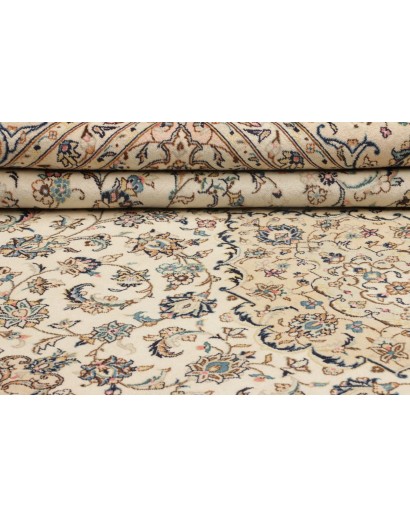 Tappeto Kashan Persia beige bianco 240x340