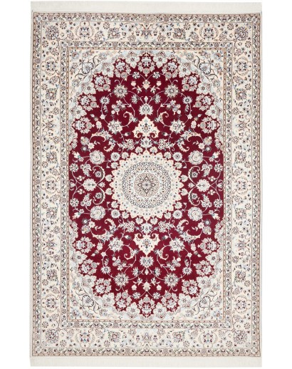 Tappeto Nain 6La Persia bianco grigio 163x245