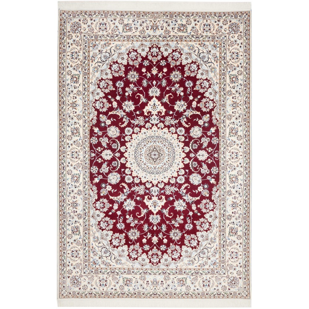 Tappeto Nain 6La Persia bianco grigio 163x245 Tappeto Nain 6La Persia bianco grigio 163x245