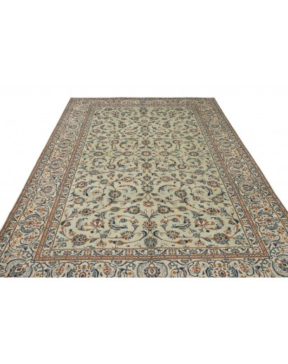 Tappeto Kashan Persia beige verde 243x350