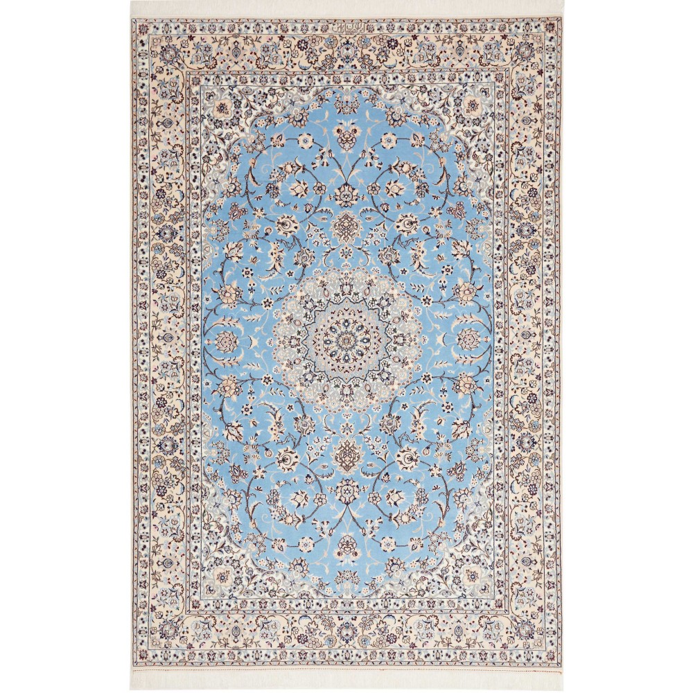 Tappeto Nain 6La Persia bianco grigio 156x235 Tappeto Nain 6La Persia bianco grigio 156x235