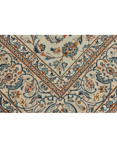 Tappeto Kashan Persia beige verde 243x350