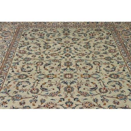 Tappeto Kashan Persia beige verde 243x350