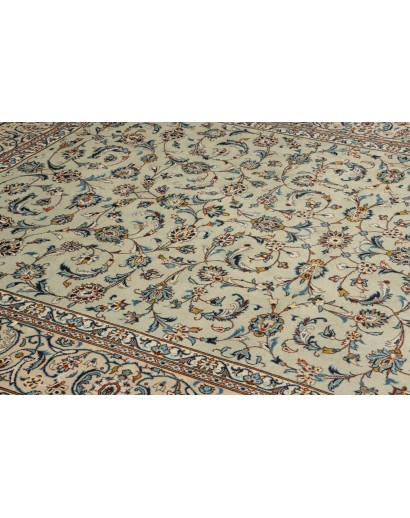 Tappeto Kashan Persia beige verde 243x350