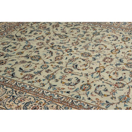 Tappeto Kashan Persia beige verde 243x350