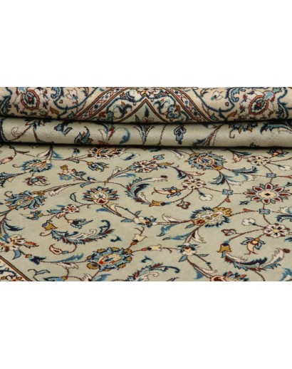 Tappeto Kashan Persia beige verde 243x350