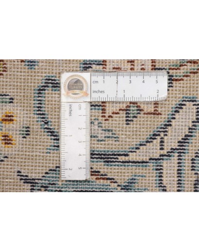 Tappeto Kashan Persia beige verde 243x350