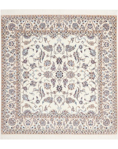 Tappeto Nain 6La Persia bianco grigio 156x161