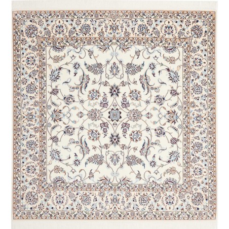 Tappeto Nain 6La Persia bianco grigio 156x161