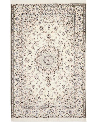Tappeto Nain 6La Persia bianco grigio 134x207