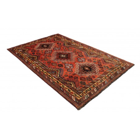 Tappeto Shiraz Persia verde rosso 160x250