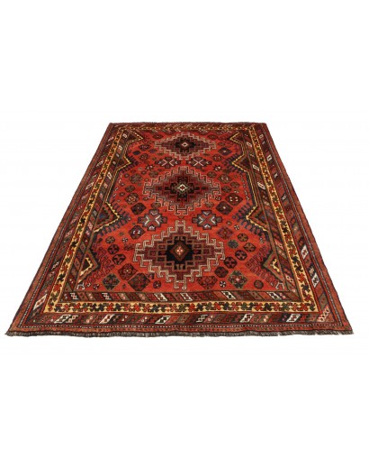 Tappeto Shiraz Persia verde rosso 160x250