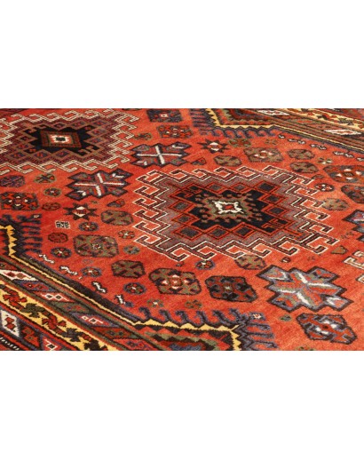 Tappeto Shiraz Persia verde rosso 160x250