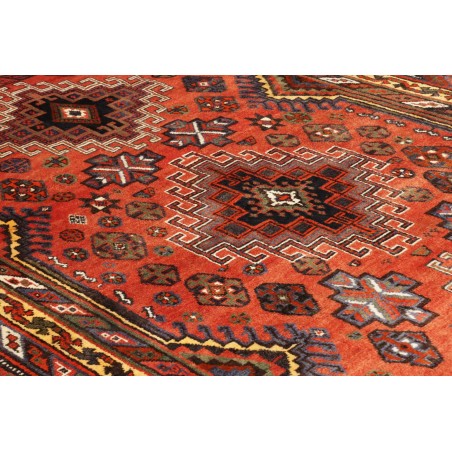 Tappeto Shiraz Persia verde rosso 160x250