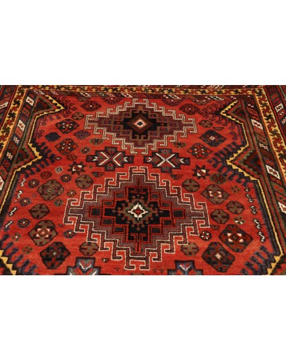 Tappeto Shiraz Persia verde rosso 160x250
