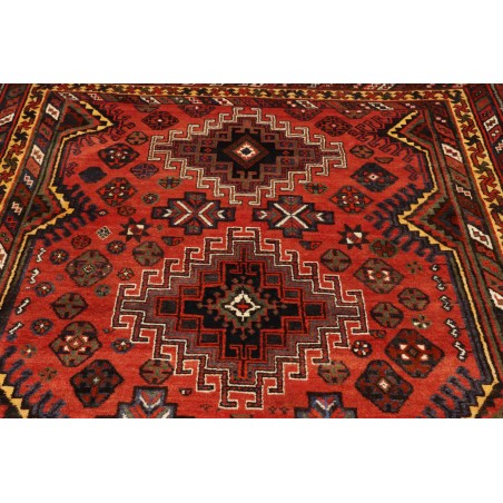 Tappeto Shiraz Persia verde rosso 160x250
