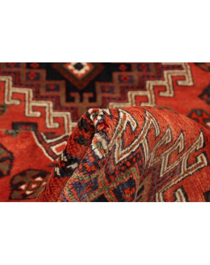 Tappeto Shiraz Persia verde rosso 160x250